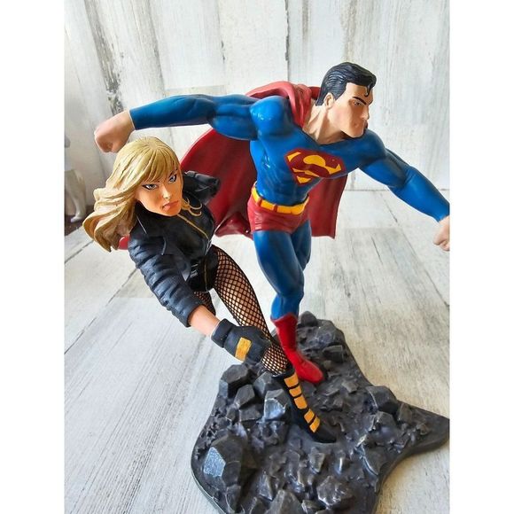 Superman Justice League America DC 2008 statue part 2 build scene figurine - Picture 7 of 8